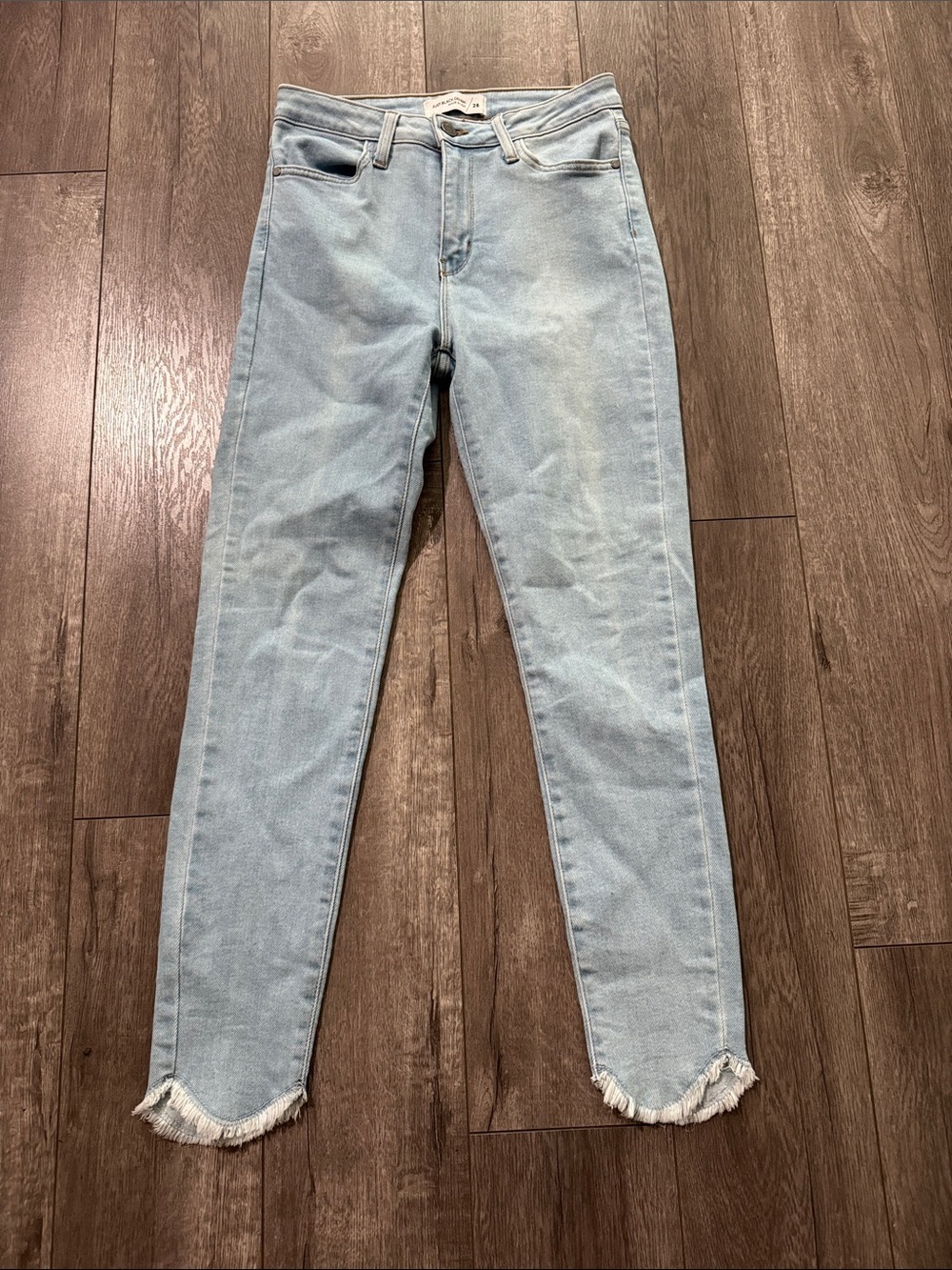Just black denim light wash jeans 28